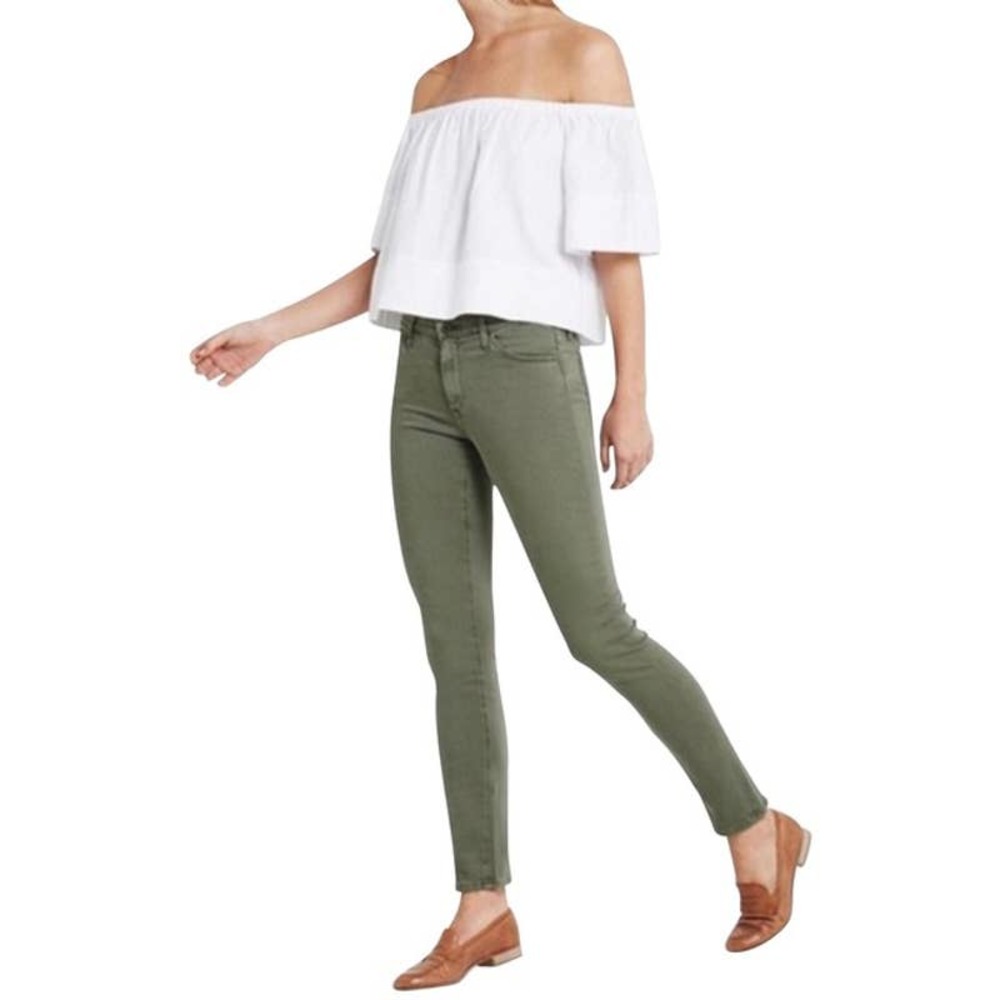 AG Adriano Goldschmied Olive Green Legging Jeans